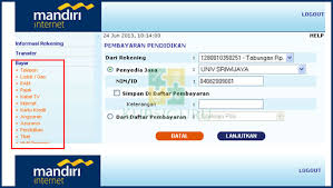 We did not find results for: 20 Cara Bayar Ukt Unsri Lewat Bank Mandiri Atm Mandiri Online