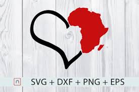 Love Africa Heart Map Graphic By Novalia Creative Fabrica