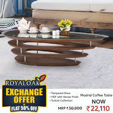 Diy coffee table with concrete legs. Royaloak Furniture On Twitter Exchange Offer Plus Flat 50 Off On Wide Range Of Wooden Glass Top And Marble Coffee Tables At Royaloak Visit Https T Co O5pncu9kie Coffeetables Furniture Furnituredesign Livingroom Https T Co 9ex1vvscse