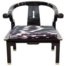 A Mid Century Asian Inspired Chair In The Style Of James Mont In 2020 Leather Wing Chair Modern Leather Chair Unique Furniture