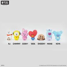 Made bt21 cookies for my friend's bts themed birthday party! Sticky Memo Koya Rj Mang Shooky Chimmy Tata Cooky Bts Bt21 X Line Friends Tamielle Com