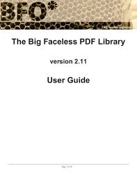Maybe you would like to learn more about one of these? The Big Faceless Pdf Library User Guide Manualzz