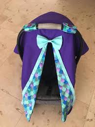 Baby Car Seat Canopy Carseat Cover Baby Shower Gift Mermaid Nautical Mermaid Fish Scale Baby Girl Minky Baby Car Seats Baby Carseat Canopy Baby Mermaid