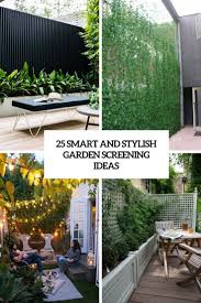 Keeping the privacy with the help of an attractive bamboo garden fence 25 Smart And Stylish Garden Screening Ideas Digsdigs