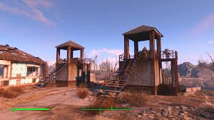 Building Sanctuary No Mods Just A Lot Of Hoading And Shipments Decided On Elevated Housings With W Fallout 4 Settlement Ideas Fall Out 4 Fallout Settlement
