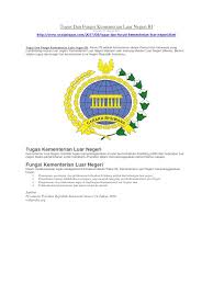 23 tahun 2014 beragamnya klasifikasi, kodefikasi dan. Uraiantugas Com Tugas Dan Fungsi Kementerian Luar Negeri Ri