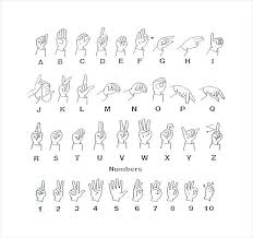 Sign Language Chart Printable Muabandiaoc Info