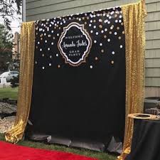 Backdrop Black And Gold 50th Birthday Party Decorations Black And Gold Backdrop Adults Party Banner Poster Signage Personalised Printable Only Birthday Backdrop In 2020 Birthday Party Decorations For Adults Birthday Backdrop Graduation Party
