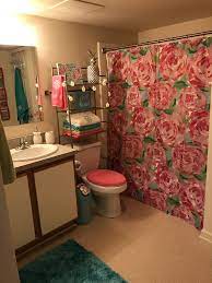 Lilly Pulitzer Dorm Room Bathroom Bathroom Decor Apartment Girly Bathroom Dorm Bathroom