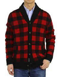 Shop the best selection of men's plaid shirts at buckle. Men S Polo Ralph Lauren Red Black Check Plaid Wool Cardigan Sweater Large L For Sale Online Ebay