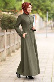 M S W Dugmeli Kase Pardesu Msw8716 Haki 1 High Neck Dress Dresses Model