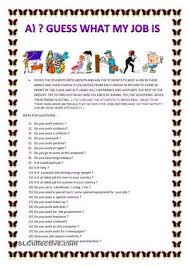 This Editable Activity Consists Of 4 Sections Guess What My Job Is What Do You Want To Be And Why Teaching English Learn English English Activities
