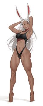 Rule 34 Dev - 1girls abs american_flag_bikini animal_ears areola_slip  armpits arms_behind_head arms_up artist_name bare_shoulders big_breasts  breasts bunny_ears bunny_girl bunny_tail cleavage clenched_teeth clothing  collarbone curvy dark-skinned_female ...