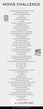 Movie Challenge A Free Printable Checklist Hollywood Wine Inspirational Movies Movie To Watch List Movies To Watch