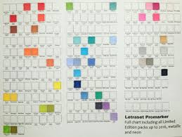 Free Full Letraset Promarker Chart Including All Limited