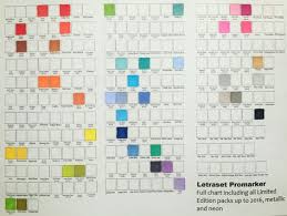 free full letraset promarker chart including all limited