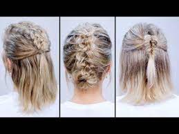Youtube Short Hair Tutorial Hair Styles Back To School Hairstyles
