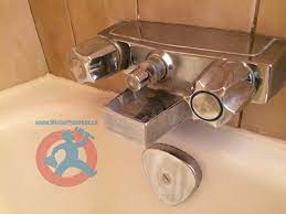 You will need to put some sort of prying device like a screwdriver between the handle and the those same water lines are connected to the faucet by a nut, use a small adjustable wrench and remove them. Old Two Handle Bathtub Faucet Mister Plumber