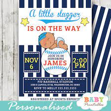 You might need baby shower invitation wording for a boy or baby sprinkle wording for growing families. Blue Baseball Baby Shower Invitations D390 Baby Printables