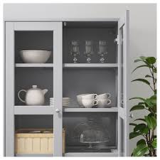 Havsta Storage Combination W Glass Doors Gray Ikea Canada Ikea Glass Cabinet Doors Sliding Glass Door Glass Door