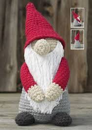 Svarta Faret Virkade Stora Tomtar I Home Sweet Home Crochet Wrap Pattern Christmas Crochet Crochet Hats Även tomten måste vila då och då! pinterest
