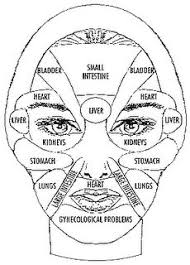 Acne Chinese Face Map