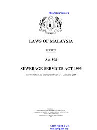 However, they wanted to grow beyond their traditional source of business and expand their private corporations client portfolio. Act 508 Sewerage Services Act 1993 Sewage Treatment Sanitary Sewer
