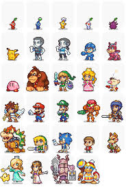 Super Smash Bros By Neorice Pixel Art Games Pixel Art Nintendo Art