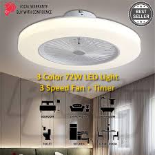 So if you sleeping at night and want the fan to stay on all night you can switch it to that. 58cm Modern Combi Ceiling Fan Led Light Lamp Remote Timer Furniture Home Decor Lighting Supplies On Carousell