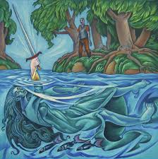 Image result for lady of the lake painting