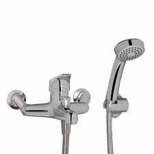 This cartridge mixer for bathroom sink faucet is made from premium materials, with a high style design reflecting simplicity and elegance. Stream Exposed Bath Mixer With Handshower Bath Basin Taps Mitre 10