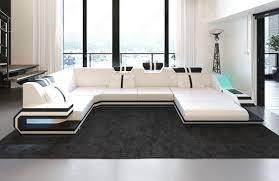 Design Sectional Sofa Hollywood U Shape With Led And Usb Modern Leather Sofa Sofa Bed Design Living Room Sofa Design