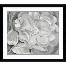 Greatbigcanvas.com has been visited by 10k+ users in the past month Framed Art Print The White Calico Flower 1931 By Georgia O Keeffe 39 X 34 Inch Overstock 5607645