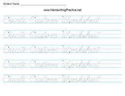Cursive (joined) alphabet letter writing worksheets (sb10166). Cursive Handwriting Worksheets Handwritingpractice Net