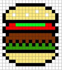 Burger Pixel Art Templates Minecraft Pixel Art Pixel Art