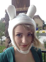 Handmade Fleece Adventure Time Fionna the Human Inspired Bunny Rabbit Hat