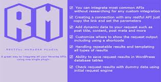 Download Free Wprm Wp Restful Apis Manager Api Integration Integration Restful Api Wordpress Plugin Management Free Wordpress Plugins Plugins