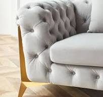 LINSY Chesterfield Style Button Tufted Sofa Set Fabric S1015 ...