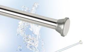 Duschvorhangstange Teleskopstange Weiss Chrom Blau Klemmstange Fur Duschvorhang Duschvorhangstange Duschvorhang Duschvorhang Stangen