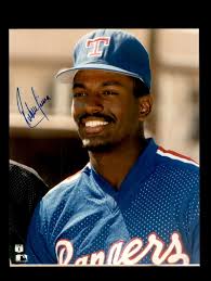 Ruben Sierra Hand Signed 8x10 Photo Autograph Texas Rangers