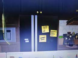 Lil Hack For Yall Just Put A Structural Wooden Plank On The Fridge And Paint It With Black Or Any Color That Matches The Fridge Then Put The Post It Deco Bloxburg This is a component 1 of this among the inside is completed. reddit