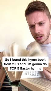 Top 5 Easter hymns ft. a hymn book from 1901. 🐣 #easter #musictok #hymns  #top5 #learnthemusic #tiktokmusic