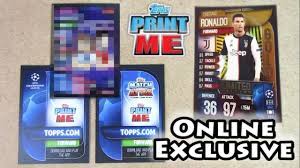 Create your own match attax type football cards. Match Attax 2019 20 Print Me Opening How To Get Cristiano Ronaldo Gold Limited Edition Youtube