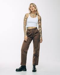 304 Albion Carpenter Pants - Caribou | Women's High-waisted Pants ‐ P&Co -  A Mindset For Purposeful Living