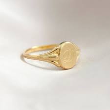 Signet Ring 14k Gold Ring Solid Gold Signet Ring Custom Etsy Signet Rings Women Custom Signet Ring Gold Signet Ring