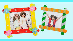 How To Make Photo Frame With Ice Cream Sticks Photo Frame With Popsicle Sticks