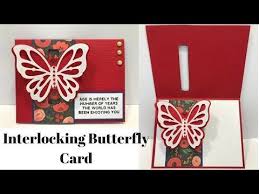 Simon is a signature designer with ranger and his line of products, simon hurley create., is currently available at scrapbook.com. Interlocking Butterfly Card Youtube Box Cards Tutorial Butterfly Cards Cards