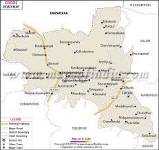 Erode District Map 2020 Erode Road Map