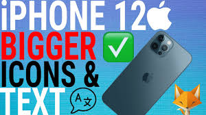 How To Make Icons Text Bigger On Iphone 12 12 Pro Youtube