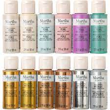 Maybe you would like to learn more about one of these? Shop Plaid Martha Stewart Multi Surface Metallic And Pearl Acrylic Craft Paint 12 Color Best Of Paint Set M Msmetglr12a Plaid Online